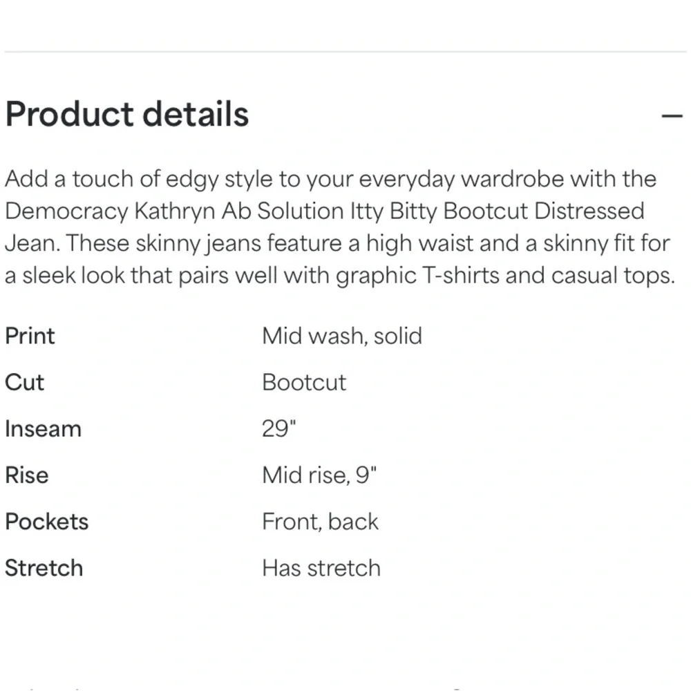 Democracy Dark Blue Bootcut Jeans - Picture 3 of 3